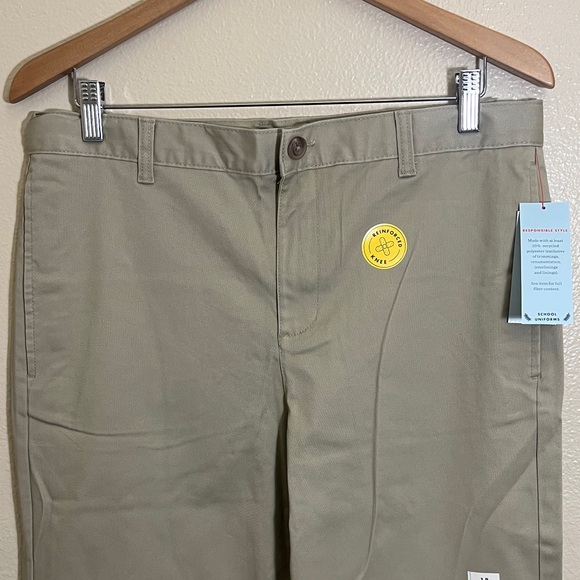 NWT Cat & Jack Tan School Uniform Pants - Picture 2 of 13